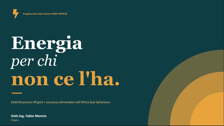 Copertina del progetto: Energia per chi non ce l'ha